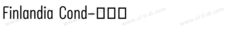 Finlandia Cond字体转换
